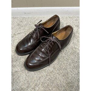 Polo Sport Ralph Lauren Oxford Dress Shoes Men's 10.5 D Brown‎ Leather